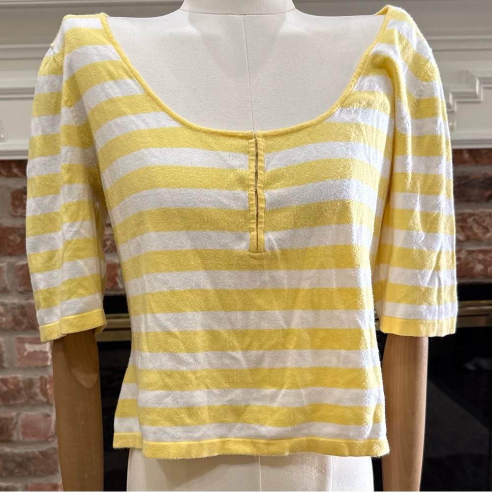 Moda International Vintage Y2K Sunny Striped Crop Top / XS-M / Like New